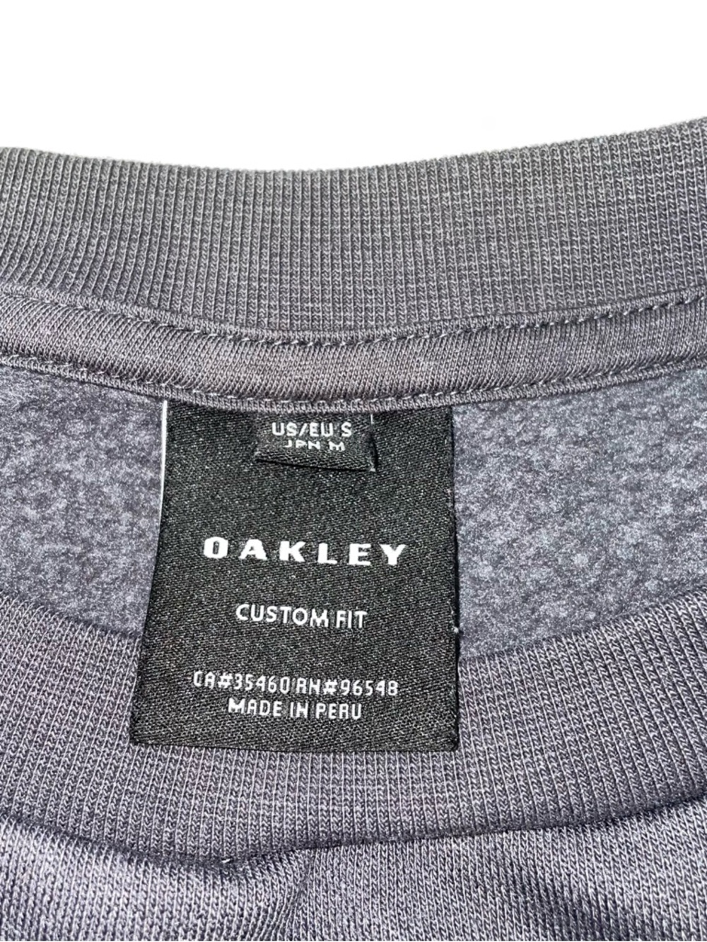 Oakley Mens Custom Fit Crewneck Sweatshirt Gray Graphic Pullover Small S - Picture 2 of 7